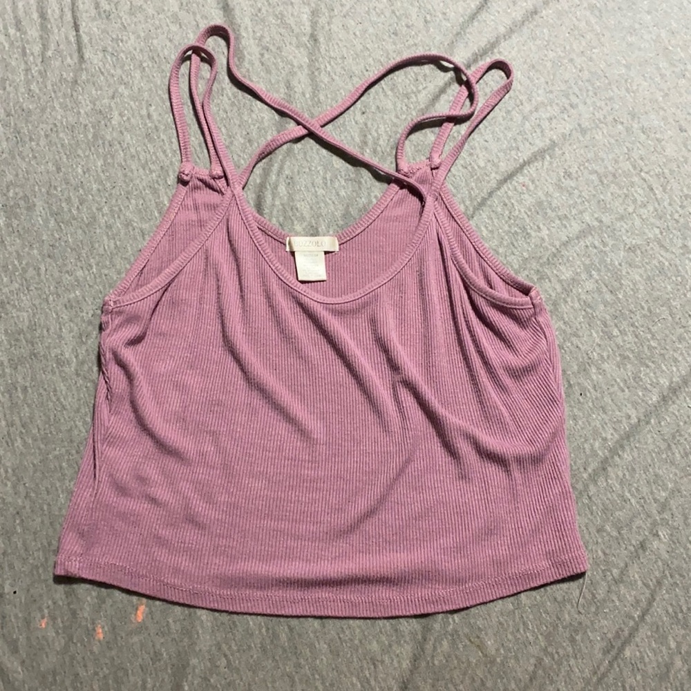 Cross cross crop top